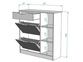 Обувница W34 в Симе - sim.mebel74.com | фото 3