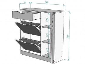 Обувница W36 в Симе - sim.mebel74.com | фото 3