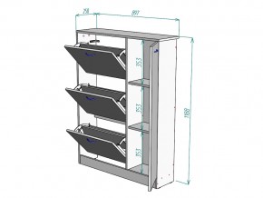 Обувница W39 в Симе - sim.mebel74.com | фото 3