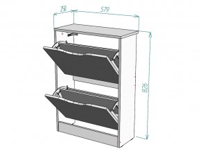 Обувница W4 в Симе - sim.mebel74.com | фото 3