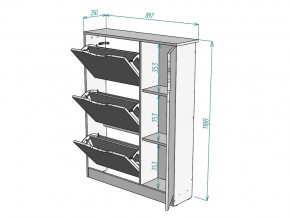 Обувница W40 в Симе - sim.mebel74.com | фото 3