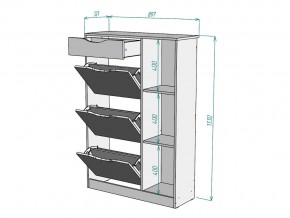 Обувница W42 в Симе - sim.mebel74.com | фото 3