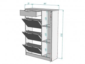 Обувница W44 в Симе - sim.mebel74.com | фото 3