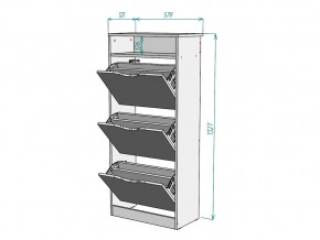 Обувница W46 в Симе - sim.mebel74.com | фото 3