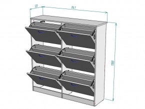 Обувница W49 в Симе - sim.mebel74.com | фото 3