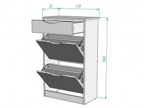 Обувница W59 в Симе - sim.mebel74.com | фото 3