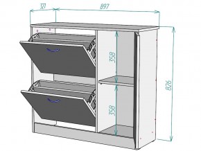 Обувница W69 в Симе - sim.mebel74.com | фото 3