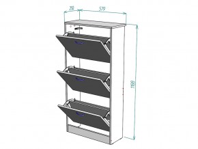 Обувница W7 в Симе - sim.mebel74.com | фото 3