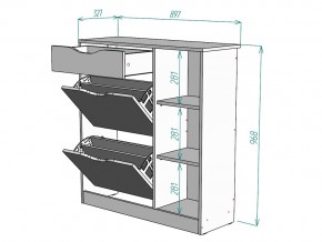 Обувница W72 в Симе - sim.mebel74.com | фото 3