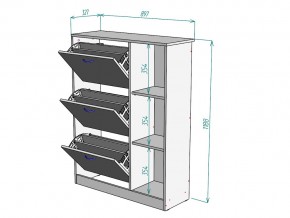 Обувница W75 в Симе - sim.mebel74.com | фото 3