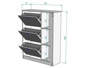 Обувница W77 в Симе - sim.mebel74.com | фото 3