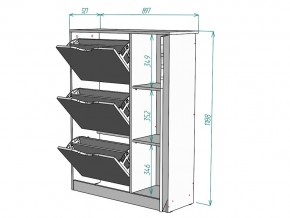 Обувница W79 в Симе - sim.mebel74.com | фото 3