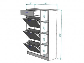 Обувница W80 в Симе - sim.mebel74.com | фото 3