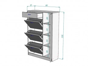 Обувница W82 в Симе - sim.mebel74.com | фото 3