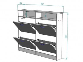 Обувница W95 в Симе - sim.mebel74.com | фото 3