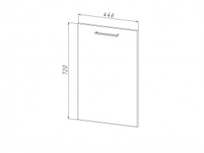 П 45 Комплект для посудомоечной машины 450 мм (цоколь + фасад) ЛДСП в Симе - sim.mebel74.com | фото