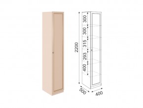 Пенал Беатрис модуль 4 Дуб млечный в Симе - sim.mebel74.com | фото 1