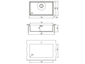 Подстольная мойка Оптима-HM 700.400.10.10 в Симе - sim.mebel74.com | фото 2