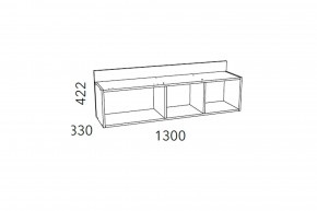 Полка Фанк НМ 011.38-01 М1 в Симе - sim.mebel74.com | фото 3