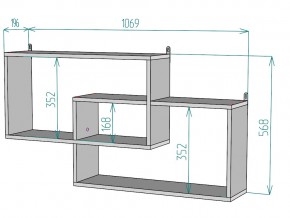 Полка S104 в Симе - sim.mebel74.com | фото 3