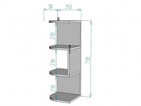 Полка S106 в Симе - sim.mebel74.com | фото 3