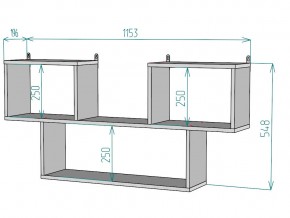 Полка S107 в Симе - sim.mebel74.com | фото 3