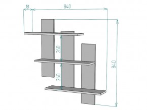 Полка S108 в Симе - sim.mebel74.com | фото 3