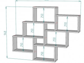 Полка S12 в Симе - sim.mebel74.com | фото 3