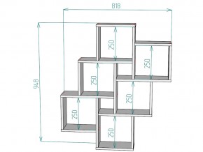 Полка S13 в Симе - sim.mebel74.com | фото 3