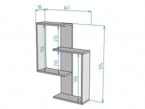 Полка S68 в Симе - sim.mebel74.com | фото 3