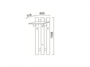 ПР-13 Вешалка в Симе - sim.mebel74.com | фото