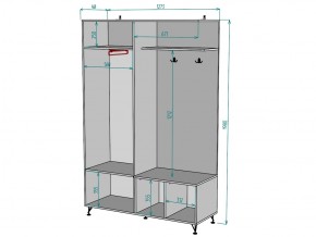 Прихожая Лофт V17 в Симе - sim.mebel74.com | фото 3