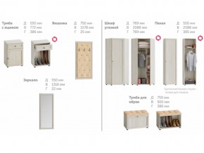 Прихожая Оскар-7 (А) Ясень Анкор светлый в Симе - sim.mebel74.com | фото 5