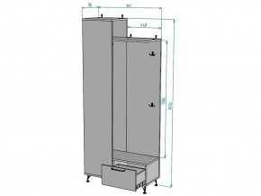 Прихожая с зеркалом Лофт V27_M в Симе - sim.mebel74.com | фото 3