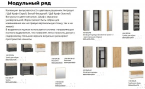 Прихожая Санти Белый/Дуб Крафт Золотой в Симе - sim.mebel74.com | фото 2