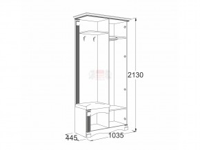 Прихожая Саша 16 в Симе - sim.mebel74.com | фото 2