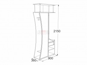 Прихожая Саша 18 в Симе - sim.mebel74.com | фото 2