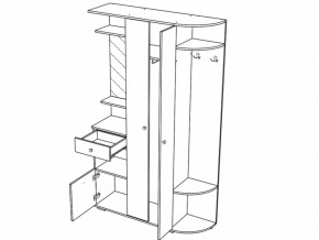 Прихожая Виза Шимо темный-светлый в Симе - sim.mebel74.com | фото 2