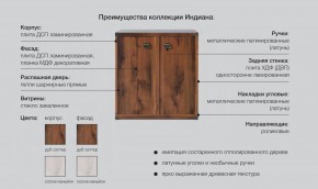 Прихожая Индиана сосна каньон в Симе - sim.mebel74.com | фото 5