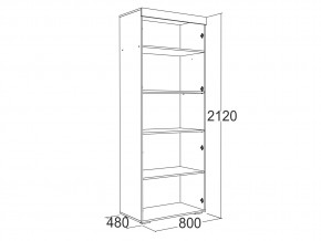 Шкаф 2-х дверный для белья Ольга 19 в Симе - sim.mebel74.com | фото 2