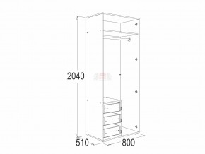 Шкаф 2-х дверный для одежды и белья Омега 16 в Симе - sim.mebel74.com | фото 2