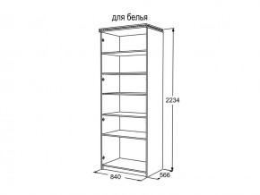 Шкаф 2-х створчатый для белья Ольга 13 в Симе - sim.mebel74.com | фото 3