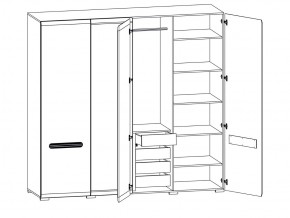 Шкаф 205-SZF2D2L/21/22 Ацтека белый в Симе - sim.mebel74.com | фото 2