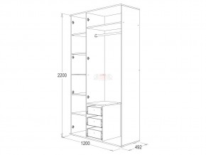 Шкаф 3-х створчатый Ольга 14 в Симе - sim.mebel74.com | фото 2