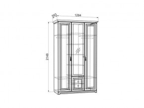 Шкаф 3-створчатый Белла в Симе - sim.mebel74.com | фото 2