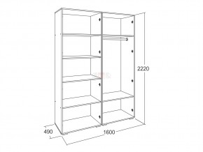 Шкаф 4-х створчатый Ольга 17 в Симе - sim.mebel74.com | фото 2