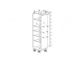 Шкаф 400 для белья (ДБ) ТМК Дуб млечный в Симе - sim.mebel74.com | фото 2