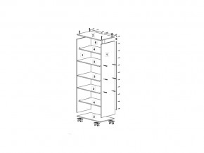 Шкаф 600 для одежды (ДО) ДМ ТМК ясень шимо в Симе - sim.mebel74.com | фото 2