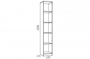 Шкаф для книг Акварель НМ 013.03-01 М Капучино в Симе - sim.mebel74.com | фото 2