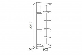 Шкаф для одежды Фанк НМ 014.07 М в Симе - sim.mebel74.com | фото 3